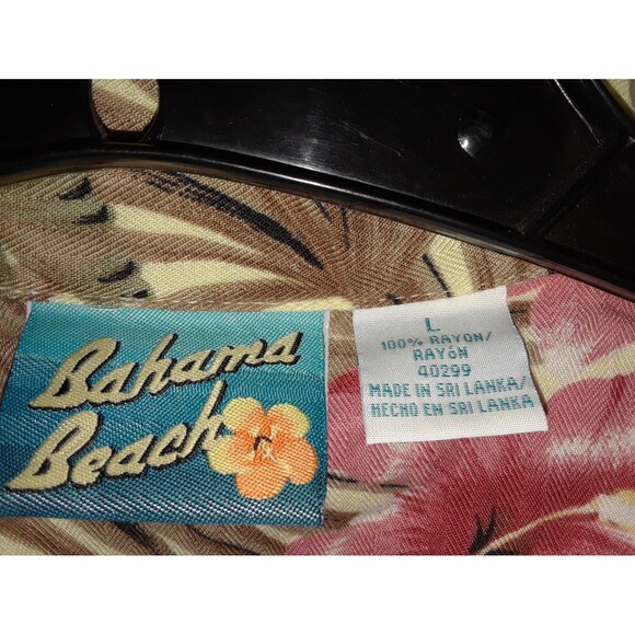 Bahama Beach Floral Dress Size L Sleeveless Midi Maxi Pockets Hawaiian Resort - Picture 8 of 10